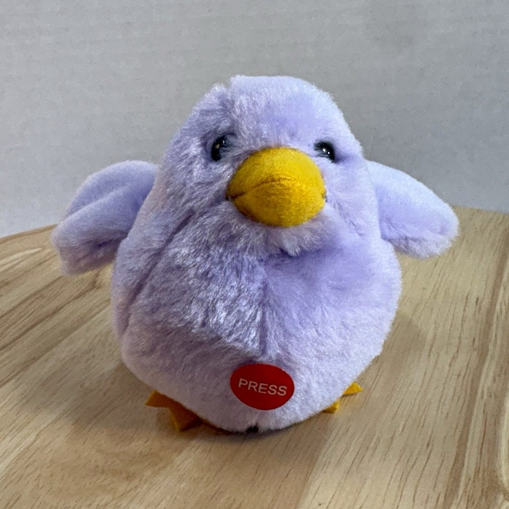 Ganz Cooper Chick Mini Plush Stuffed Animal Sound Chirp Purple Easter F12035